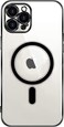 KST Design for iPhone 12 Pro Max Magsafe Classic Series Clear Case Easy Stick, 6D Plating, 7Colorful (iPhone 12 Pro Max, Black)