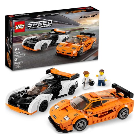 LEGO 76918 Speed Champions McLaren Solus GT And McLaren F1 LM Building Toy 9+ Years 581 Pieces