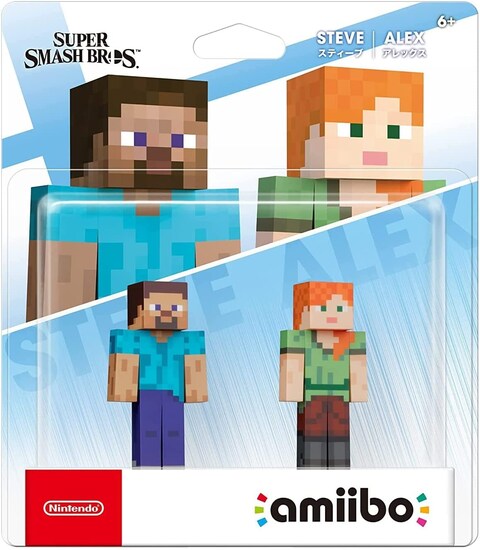 Nintendo Amiibo - Steve + Alex 2-Pack - Super Smash Bros. Series