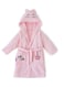 Milk &amp; Moo Chancin Velvet Bathrobe Pink/Black 64X36cm