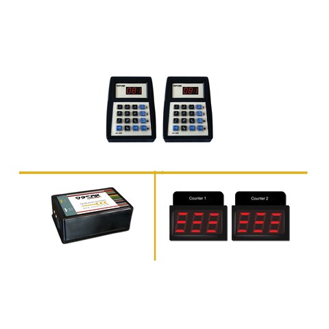 OSCAR Queue Management System for 2 Counters