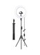 Generic - Dimmable LED Ring Light With Tripod Stand 12inch White/Black