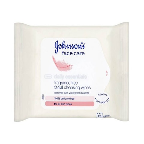 Johnson And Johnson Facial Wipes Fragrance Free 25Sheets
