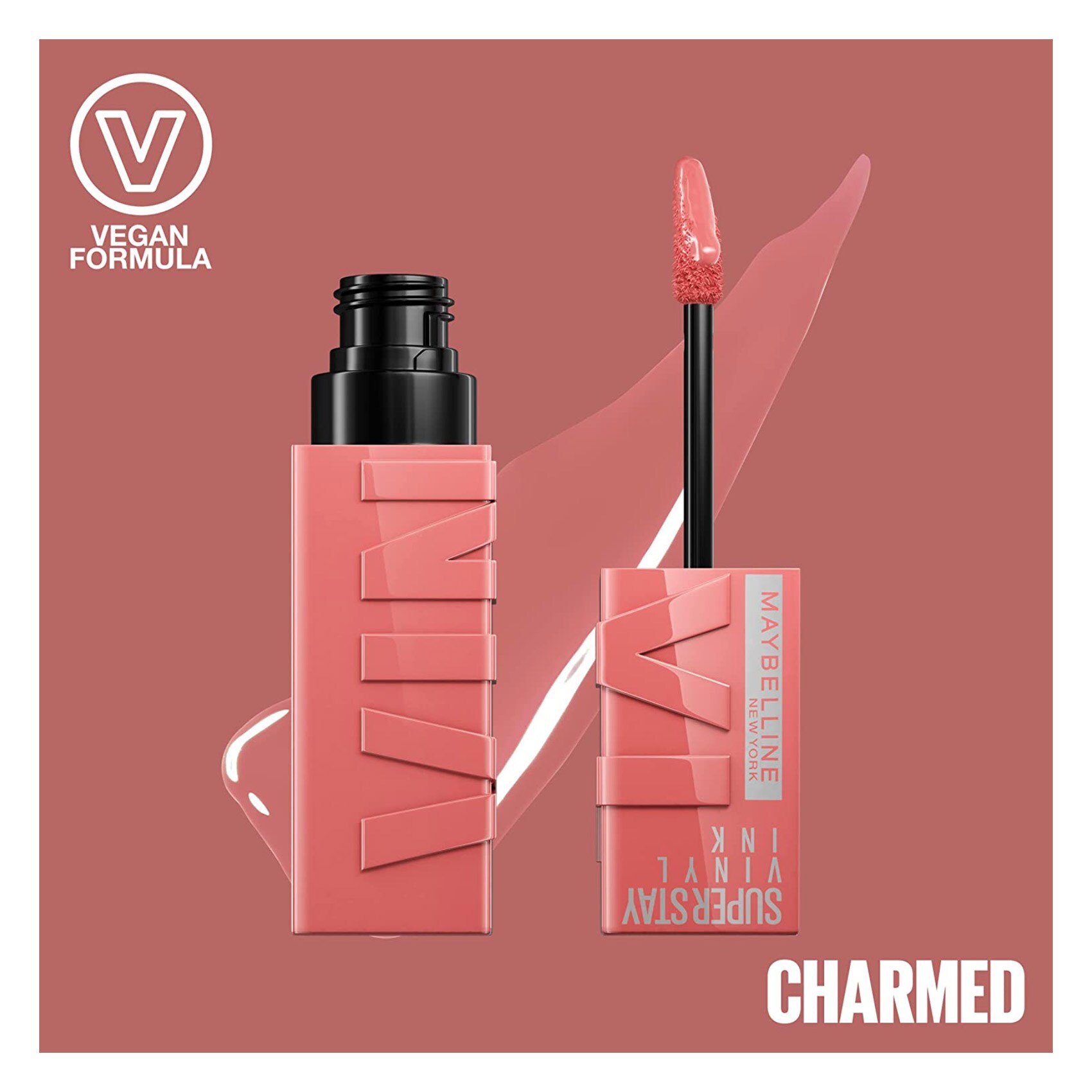 Maybelline Super Stay Vinyl Ink Lipstick Liquid Lipstick 100 Charmed Long Lasting High Shine Liquid Lip Color product thumbnail 3