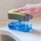 Generic 2-In-1 Soap Pump Dispenser And Sponge Holder - Sponge Rack For Kitchen Sink Dish Washing Soap Dispenser 13 Ounces (Gray)