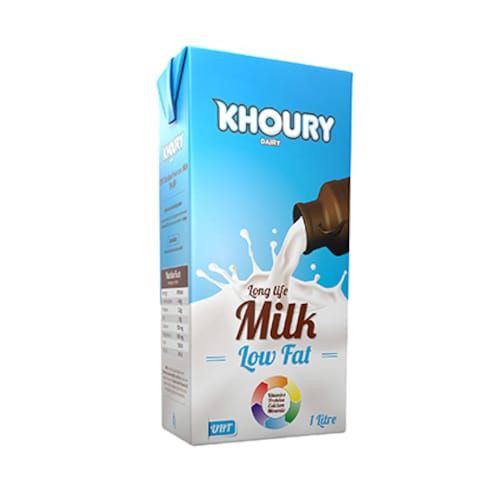 Dairy Khoury UHT Milk Low Fat 1L