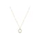 Aiwanto Necklace Neck Chain With Beautiful Simple White Pendant Gold Necklace Womens Girls Necklace