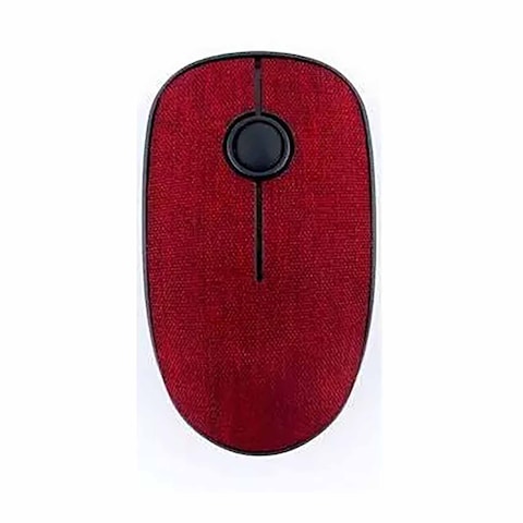 ICONZ IMN-WM04R Wireless Silent Fabric Mouse - Red