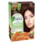 Buy Vatika Naturals Henna Hair Color Natural Brown 10g in UAE