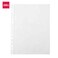ديلي حافظة أوراق بحجم A4، 20 قطعة - شفاف.