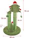Cat Scratching Posts, Christmas Tree Shaped Scratching Posts, Cat Play, Natural Scratching, Cozy Cat Scratching, Green Color, 78 cm height