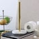 1CHASE&reg; Gold Paper Tissue Towel Holder with Marble Base for Standard and Jumbo Size Tissue Roll for kitchen Bedroom,Bathroom and Hallways