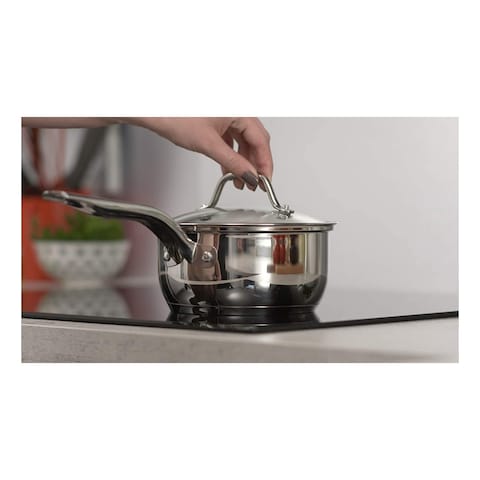 Tefal G6 Intuition Stainless Steel Casserole With Lid Silver Set of 8