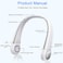 Ithky.family Portable Neck Fan, Hands Free Bladeless Neck Fan, 360&deg; Cooling Hanging Fan, USB Rechargeable Personal Neck Fan, Headphone Design Neck Air Conditioner With 3 Wind Speed