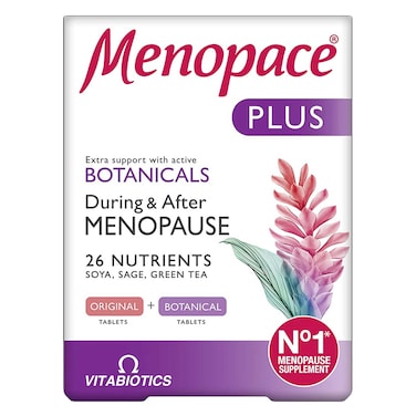 Vitabiotics Plus Menopace Original + Botanical Supplements 56 Tablets