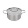 Korkmaz Alfa Stainless Steel Covered Casserole 20x11cm 3.5Liters