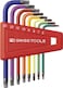 PB Swiss Tools  410.H 6-25 RB Rainbow L-key set, Torx size T6 to T25