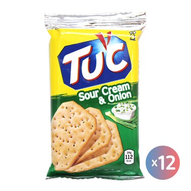 Tuc Sour Cream And Onion Biscuits - 23 Gram - 12 Count