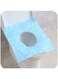 Generic 30-Piece Disposable Toilet Seat Cover Set Blue 46cm