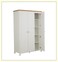 Denis 3 Door Wardrobe- White &amp; Oak