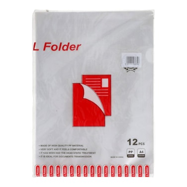 L Shape Folder 12 pcs