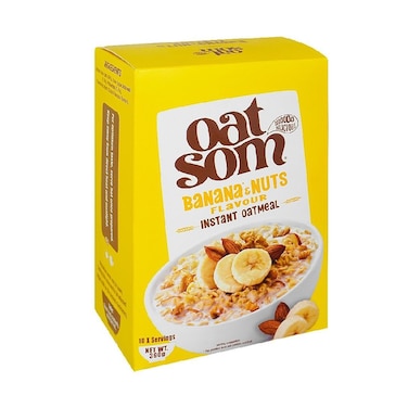 Oat Som Banana &amp; Nuts Flavor Instant Oatmeal 390 gr