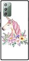 Theodor - Protective Case For Note 20 Unicorn &amp; Flower Wireless Charging Compatible Cover