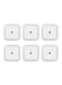 Sunshine - 6-Piece Auto Sensor Mini Led Night Light White 10centimeter