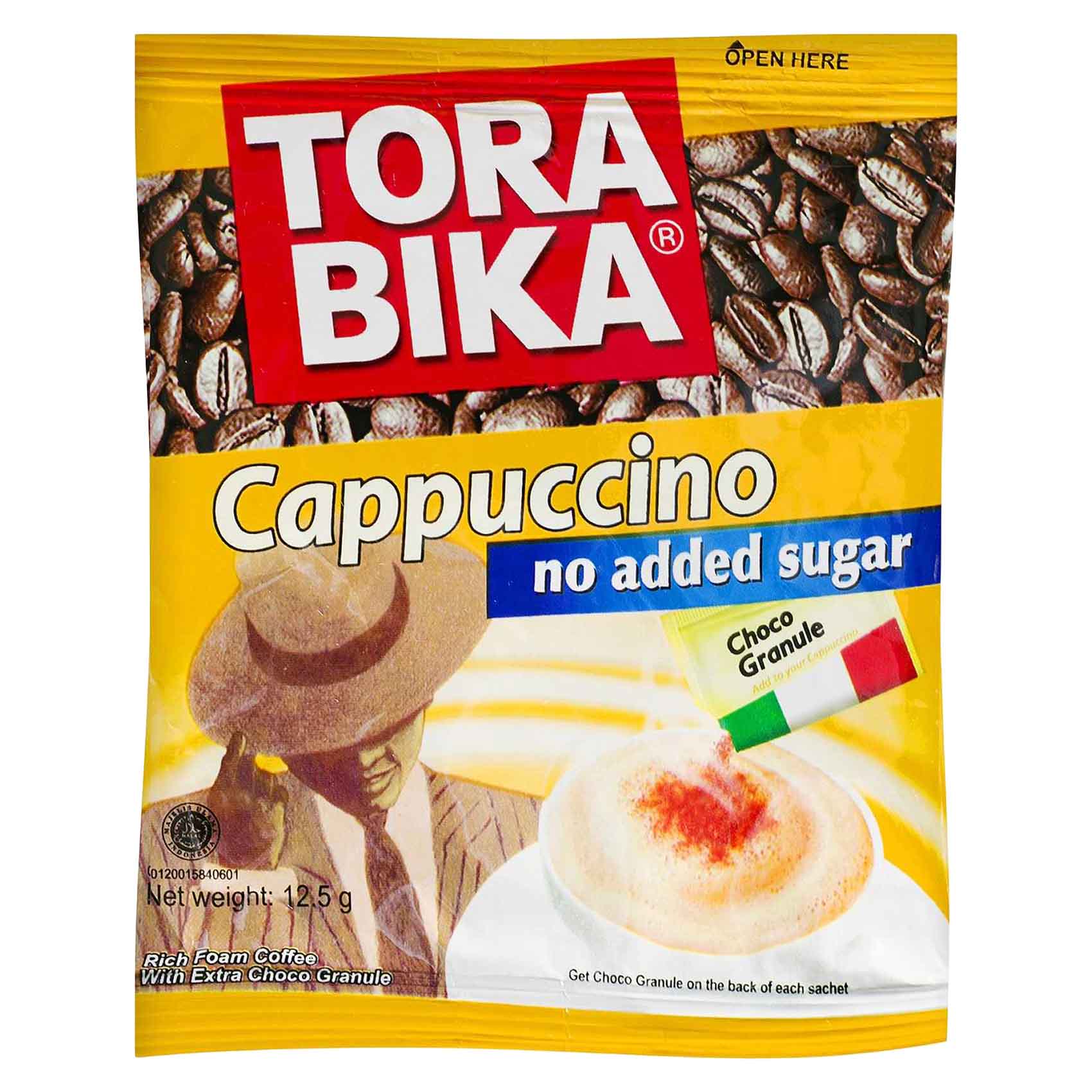 Tora Bika Cappuccino No Added Sugar 12.5g