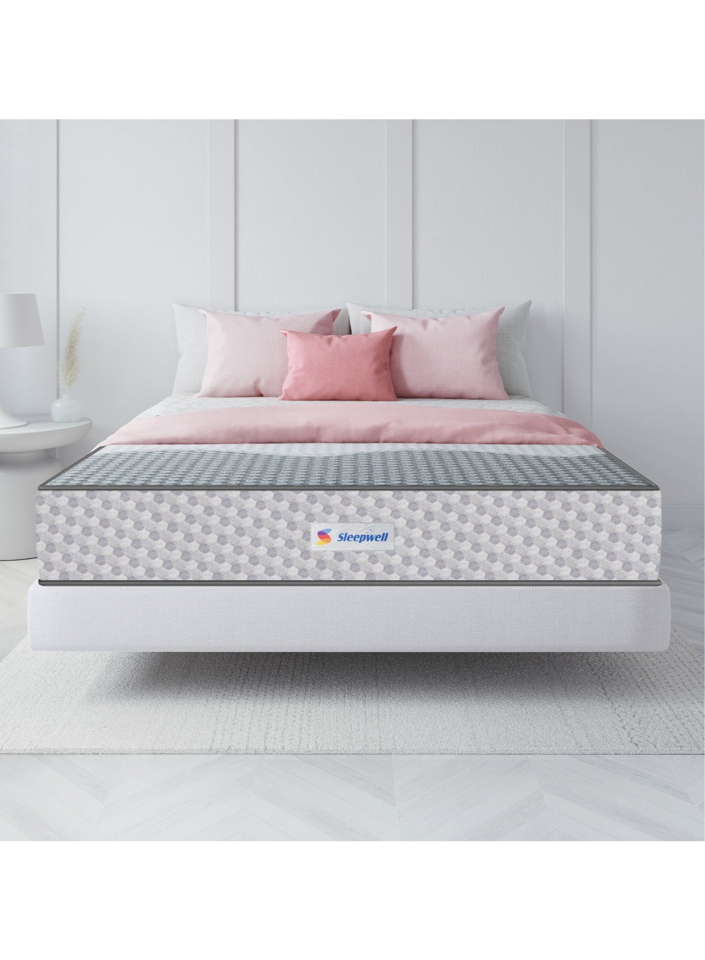 Sleepwell Ortho Pro Profiled Foam, 100 Night Trial, Impressions Memory Foam Mattress With Airvent Cool Gel Technology, Queen Bed Size (200L x 160W x 20H cm)