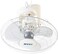 MODI Orbit Fan,16-inch Ceiling Fan, White Cooling Fan with 3 Speed Choices,360 Degree Oscillating Fan for Home and Office.