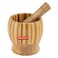 Delcasa Pestle &amp; Mortar Set, Premium Bamboo, Natural Lightweight Pestle &amp; Mortar Set, Durable, Long-Lasting &amp; Easy Cleaning Mixing Bowl, Ideal For Herbs Spices Ginger Garlic Grinder &amp; Crusher