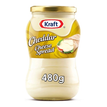 Kraft Cheddar Cheese Spread Jar, 480g