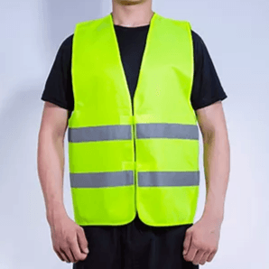 High Visibility Reflective Safety Vest Jacket High Quality - XL (Green)