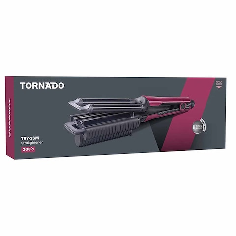 Tornado Curling Iron Ceramic Plates - 200 degree - Maroon - TRY-2SM