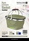 Royalford 26L Insulated Picnic And Grocery Basket- Rf11377 Closed Multi-Purpose Utility Basket With Aluminum Handle Break-Resistant, Light-Weight, Durable And Stylish Construction, Green