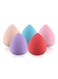 Generic 5-Piece Water Drop Shaped Makeup Sponge Multicolour