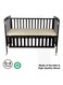 Moon Wooden Portable Crib, 129X69X96 cm, 0 To 4 Years
