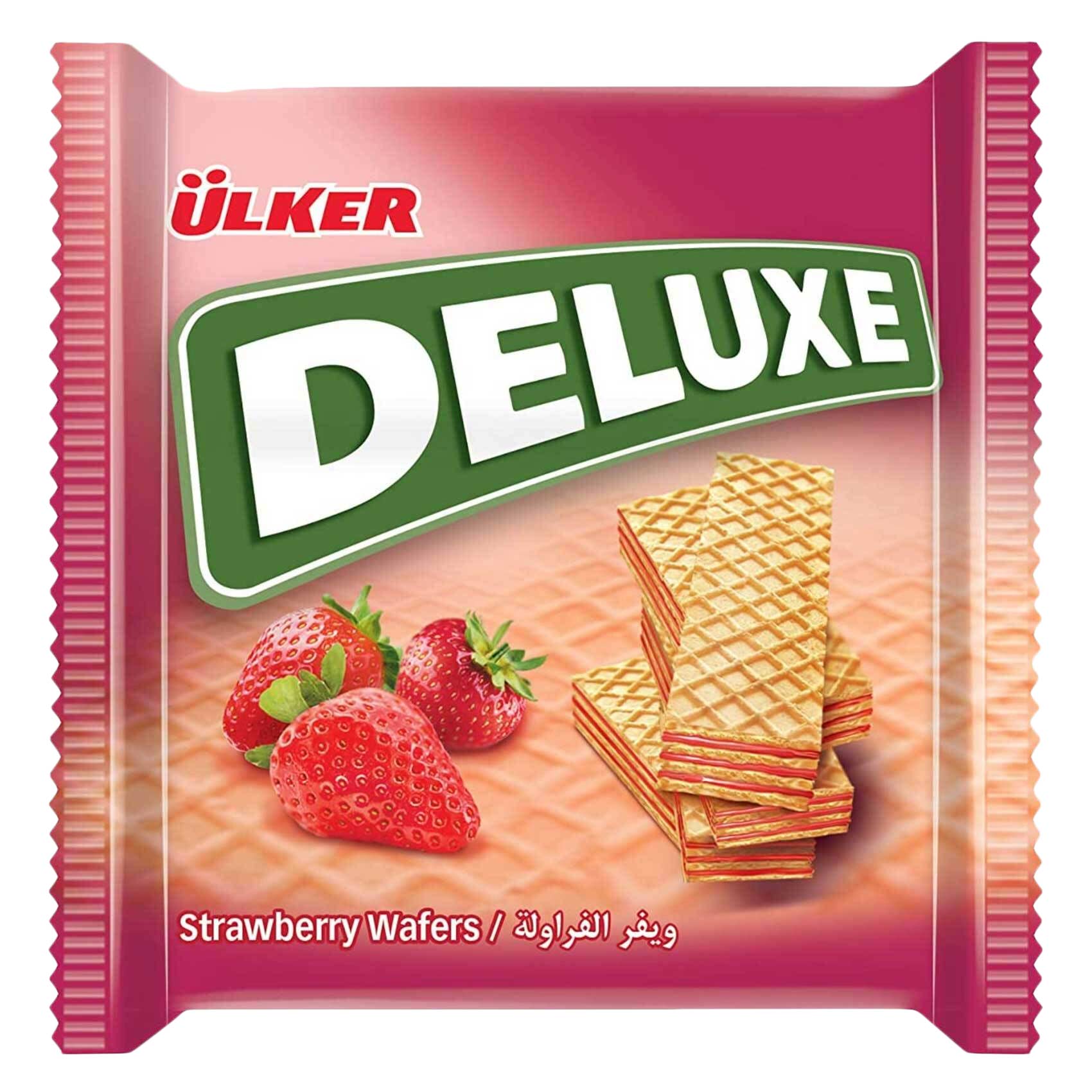 Ulker Deluxe Strawberry Wafer 40g