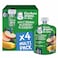 Gerber Organic with Apple, Banana, Blueberry and Blackberry, 90g, Pack of 4