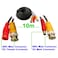 Tomvision - 10m Black BNC Security Camera Video Cable for All HD CCTV DVR Surveillance System High Quality RG59 plug DC power to BNC video camera extension cable