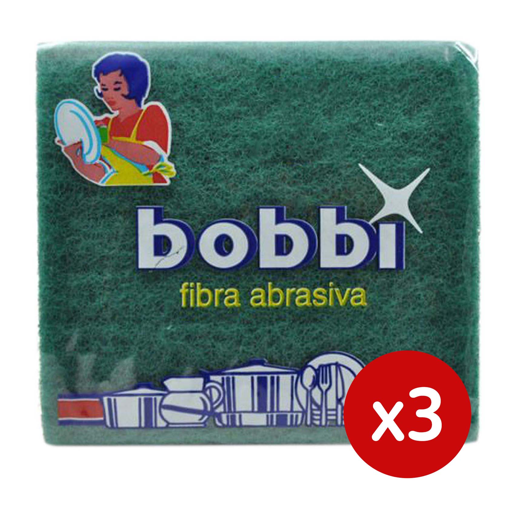 Bobbi Scouring Pads - 3 Pieces