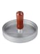 Generic Burger Meat Press With Handle -Brown/Silver 12.5cm