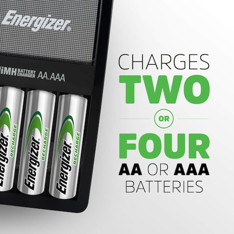 Energizer Recharge MAXI Charger  with 4 AA Rechargeable Batteries