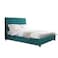 In House Las Palmas Velvet Bed Frame - Single - 200x90 cm - Turquoise