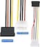 Molex to SATA Cable, 15 Pin SATA to 4 Pin Molex Power Adapter Cable Cord for SATA Hard Drives and CD ROM Drives
