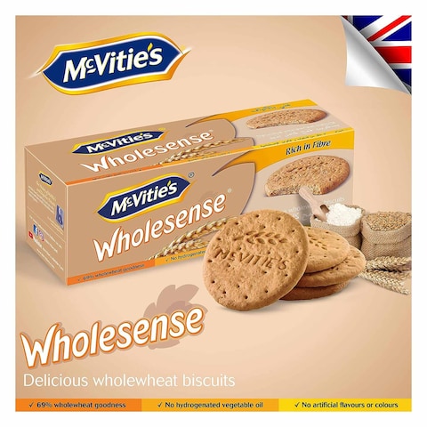 McVitie&#39;s Wholesense Digestive Whole Wheat Biscuits 400g