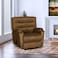 In House Velvet Classic Recliner Chair - Brown - AB03