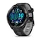 Garmin Forerunner 965 Premium GPS Running And Triathlon Smartwatch, Carbon Grey DLC Titanium Bezel With Black Case And Black/Powder Grey Silicone Band, 010-02809-10