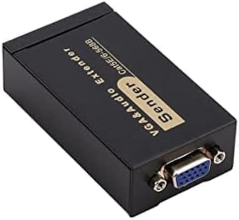 DKURVE&reg; 1080P VGA extender with audio over cat5/6 cable up to 100M VGA to RJ45 ethernet converter extender for PC laptop projector